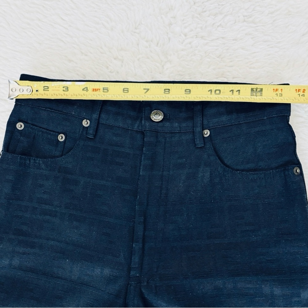 Fendi FF Logo Black High Rise Pants size EU 42 US 27-28 - Picture 11 of 15